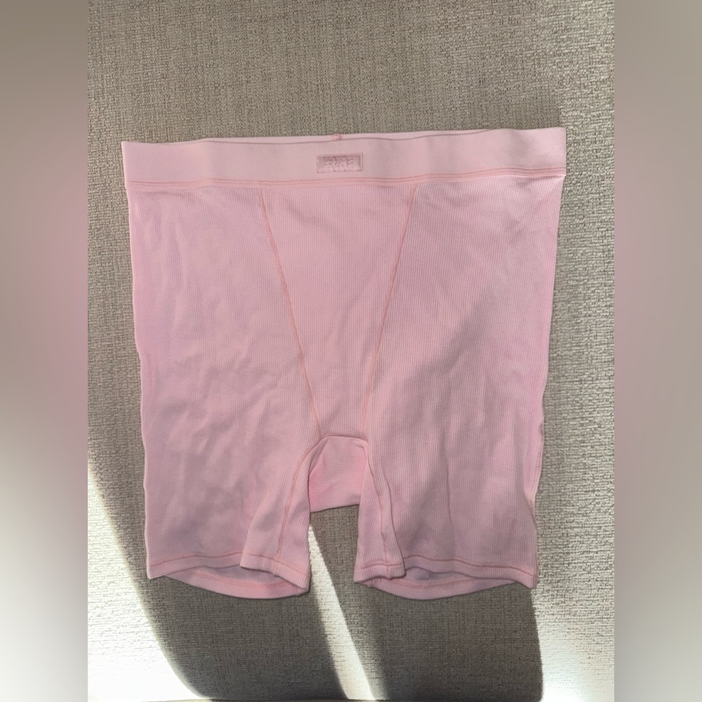 SKIMS Cotton Rib Boxer | Cherry Blossom